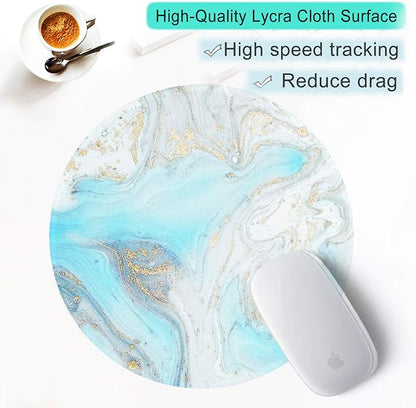 ITNRSIIET Round Mouse Pad with Stitched Edge Premium-Textured Waterproof - Image 6