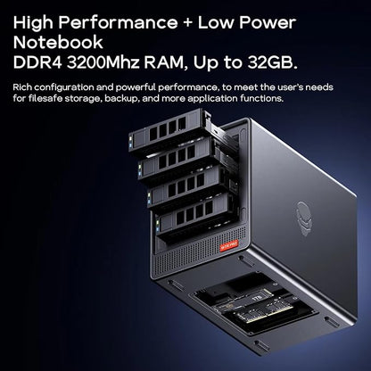 AOOSTAR WTR PRO AMD Ryzen 7 5825u 4 Bay NAS Mini PC, 16GB RAM 512GB SSD - Image 3
