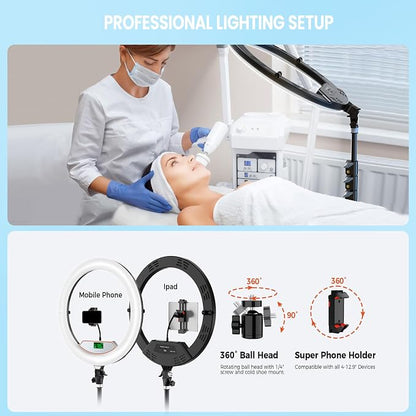 18" Large Ring Light with 60" Tripod Stand - Image 8