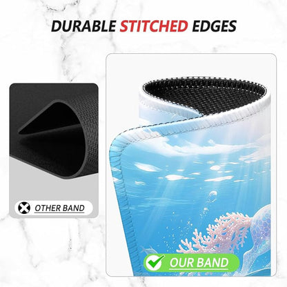 ITNRSIIET Mouse Pad Non-Slip Rubber Base Smooth Surface Stitched Edges - Image 5