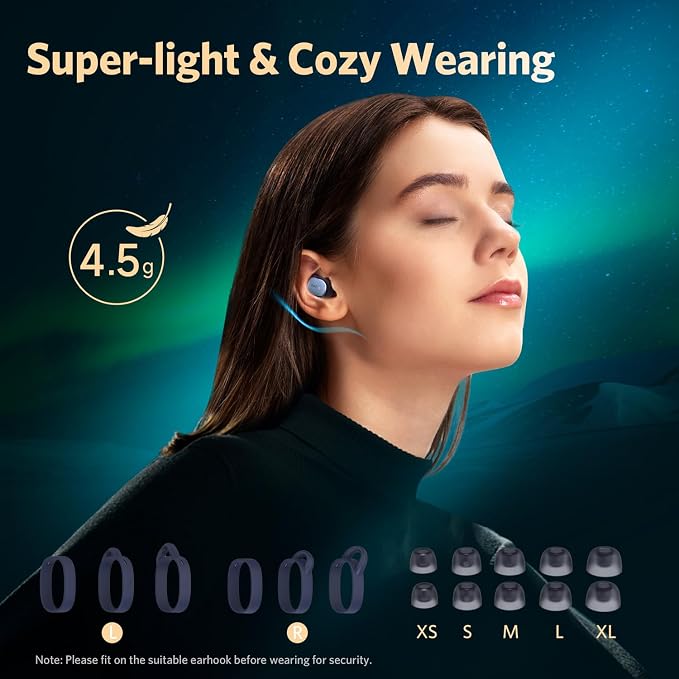 EarFun Free Pro 3 Noise Cancelling Wireless Earbuds, Hi-Res Sound, Snapdragon - Image 4