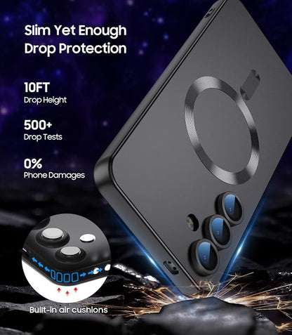 Magnetic for Samsung Galaxy S24 Case Slim Soft Silicone Bumper Shockproof - Image 5