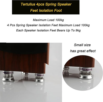 Tertullus 4 Pcs Speaker Isolation Feet 43mm×38.5mm Audio Shock Absorber Floor - Image 2