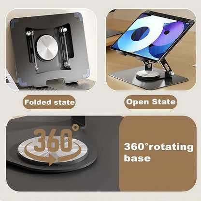 Laptop Pad 360 Rotating Laptop Stand 2 Adjustable Angle and 0-13 inches Tall - Image 5