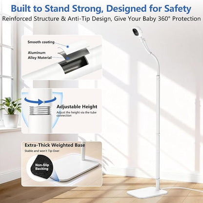 Floor Stand for Nanit Baby Monitor, Baby Camera Stand for Nanit Pro/Plus - Image 4