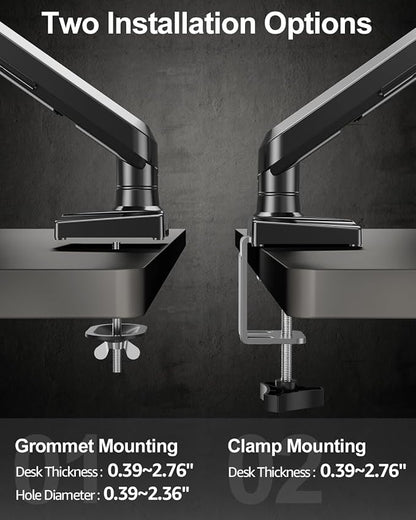 Single Monitor Mount Arm, Fits 13-32 Inch, Holds 4.4-22lbs, Full Motion - Image 7