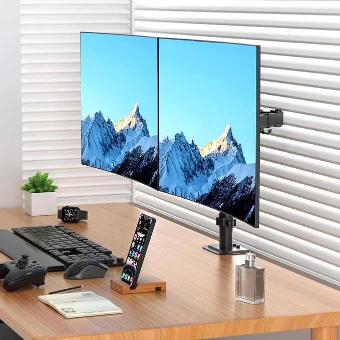 Suptek Dual Monitor Arm Desk Mount, Ultrawide Dual Monitor Arm - Image 7