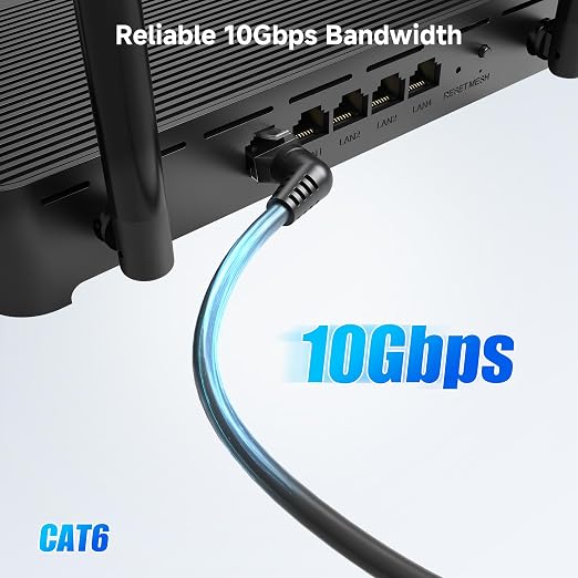 Cable Matters 10Gbps Rotatable Cat 6 Ethernet Cable - 25ft - Image 2