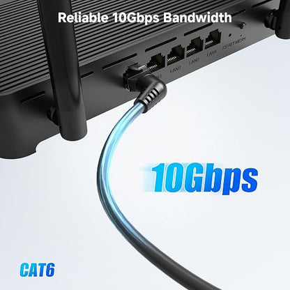 Cable Matters 10Gbps Rotatable Cat 6 Ethernet Cable - 10ft - Image 2