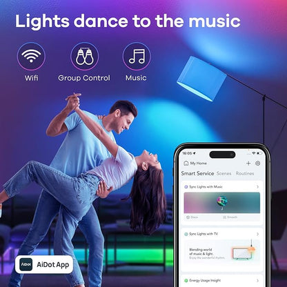 Linkind Matter Smart Light Bulb, WiFi Smart Bulbs, Work - Image 6