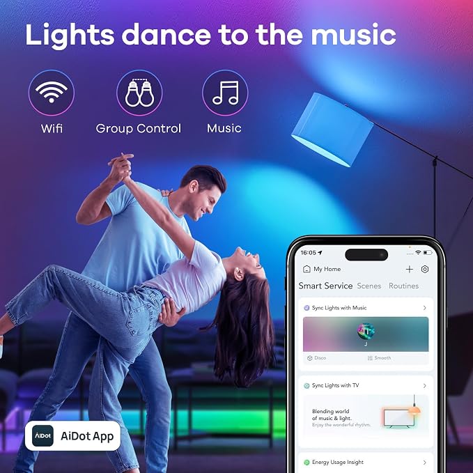 Linkind Matter Smart Light Bulb, 1600LM 100W Smart Bulbs Work - Image 6