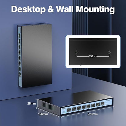 SODOLA 8 Port 10G Web Managed Switch, 8X10G SFP+ Ports, Link - Image 9