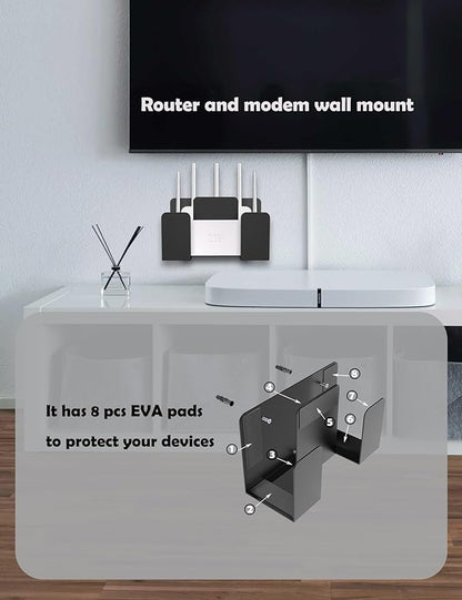Universal Wall Mount for Laptop/Keyboard/Tablet/Kindle/Router/Modem/Cable Box - Image 4