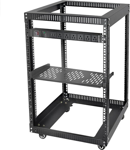 RIVECO 15U 19 Inch Open Frame Server Rack by RIVECO