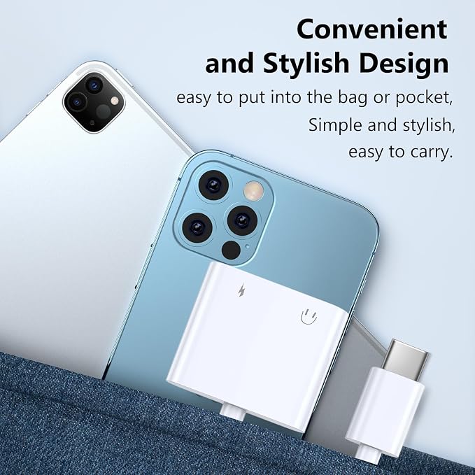Seulliya USB C to 3.5mm Headphone Jack and Charger Adapter, 2-in-1 Audio & Fast - Image 6