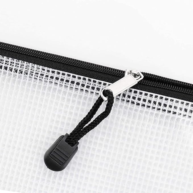 Oaimyy-24PCS-11 x 14" inches-Mesh Zipper Pouch, Plastic Zip File Folders Puzzle - Image 3