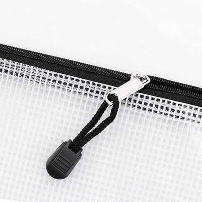 Oaimyy-24PCS-11 x 14" inches-Mesh Zipper Pouch, Plastic Zip File Folders Puzzle - Image 3
