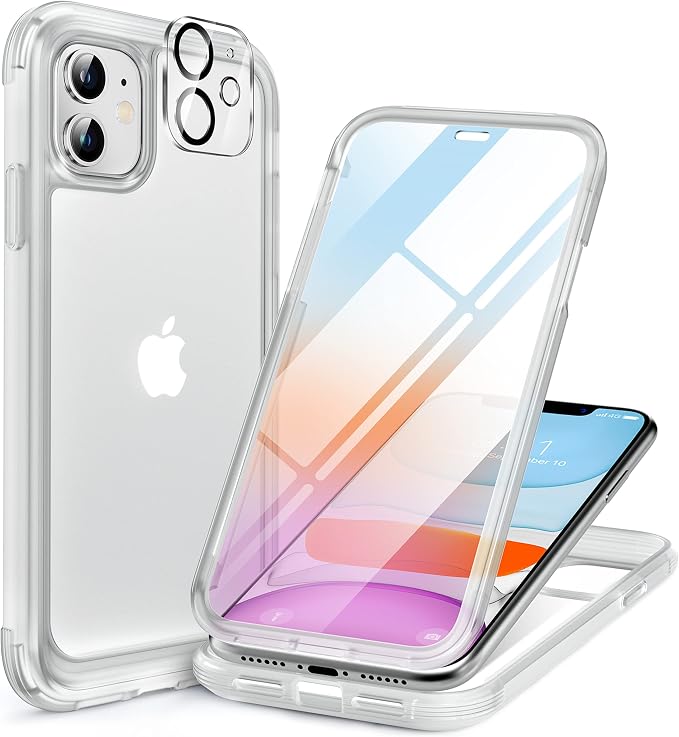 Miracase Glass Series for iPhone 11 Case 6.1 inch, Upgraded Full-Body Rugged by Miracase