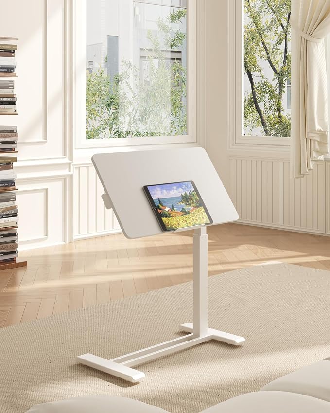FLEXISPOT H7 PRO Mobile Standing Desk Adjustable Overbed Table Pneumatic - Image 7