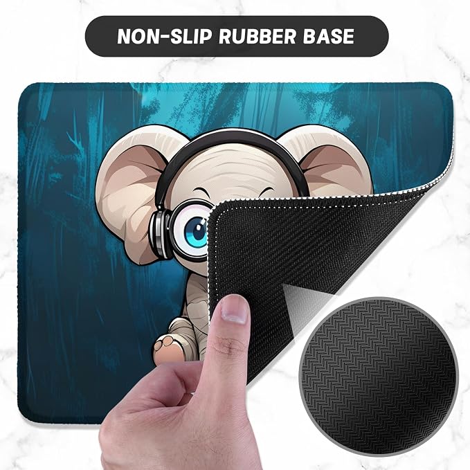 ITNRSIIET Mouse Pad with Stitched Edge Premium Textured Smooth Precise - Image 3