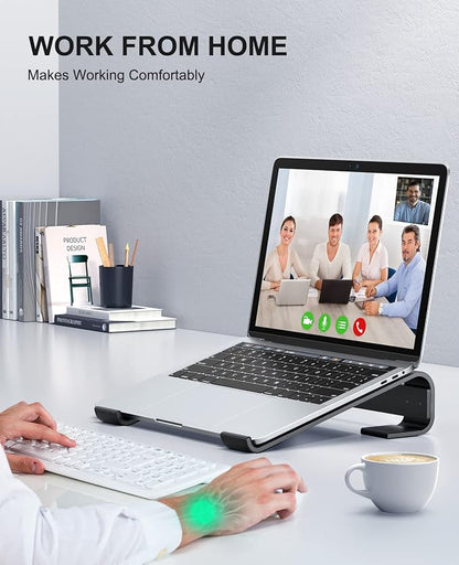 Soqool Laptop Stand for Desk, Ergonomic Detachable Laptop Riser, Aluminum - Image 8