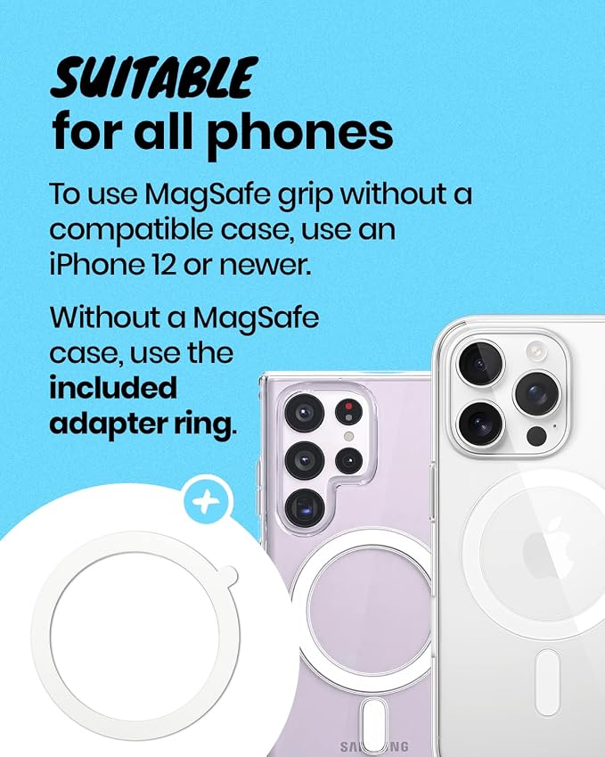 Solid Color Button Phone Grip – Minimalist Design, Durable and Lightweight - Image 5
