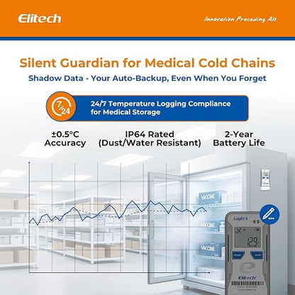 Elitech Bluetooth Temperature Data Logger FDA Standards, - Image 5