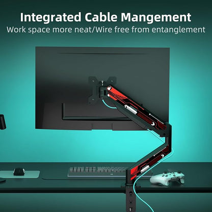 Suptek Monitor Mount Gas Spring Arm Desk Mount Stand - Image 6