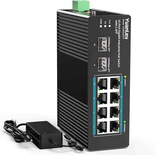 YuanLey 10 Port Industrial Switch by YuanLey