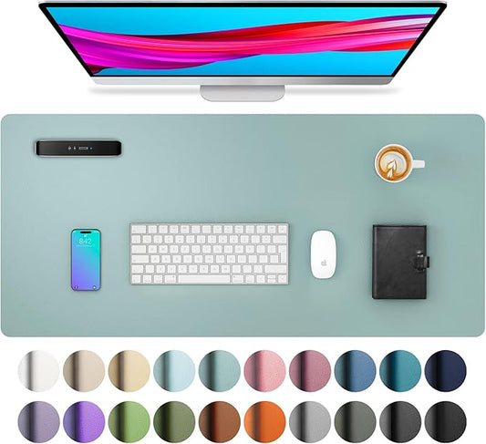 Aothia Leather Desk Pad Protector, Mouse Pad, Office Desk Mat, Non-Slip PU by Aothia