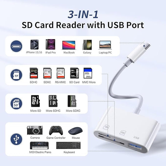 USB C SD Card Reader，SD Card Reader USB C - Image 2