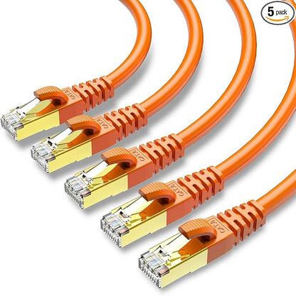CAT 8 Ethernet Cable Shielded SFTP Internet Network Patch Cord, Heavy Duty High by KASIMO
