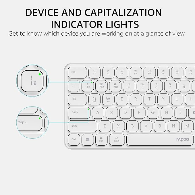 Rapoo 9360M Wireless Keyboard and Mouse Combo, Blade-Series E9310M 99-Key - Image 6