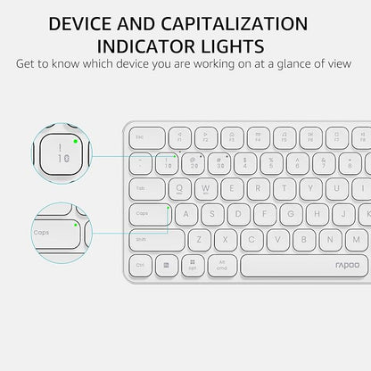 Rapoo 9360M Wireless Keyboard and Mouse Combo, Blade-Series E9310M 99-Key - Image 6