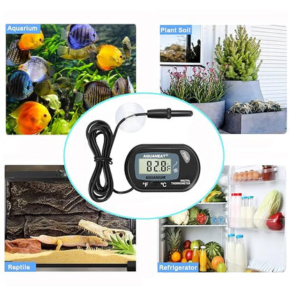 AQUANEAT Aquarium Thermometer, Fish Tank Thermometer, Digital Temperature Test - Image 7