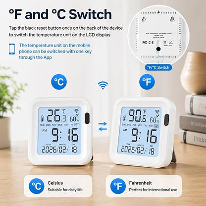 WiFi Temperature Humidity Monitor: Upgraded Smart Temperature and Humidity - Image 6