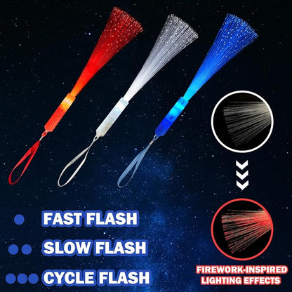 Fourth of July Light Up Fiber Optic Wand Accessories - Image 5