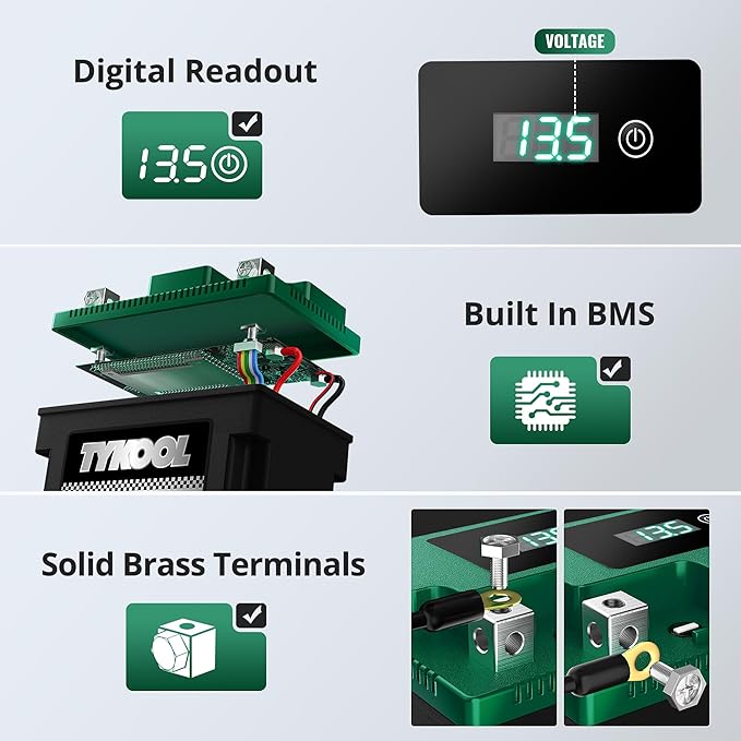 YTX7L-BS-STD 2X Cranking Amps, Lithium Iron Phosphate Motorcycle Battery - Image 4
