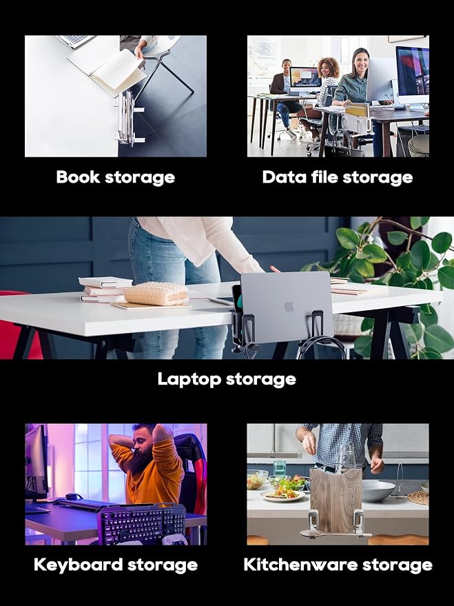 NODOCA 2-Slot Laptop Storage for Desk, Vertical Laptop Stand, MacBook Vertical - Image 7