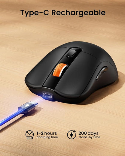 ProtoArc Bluetooth Wireless Mouse, USB C Mouse, EM15 Rechargeable Compact - Image 3