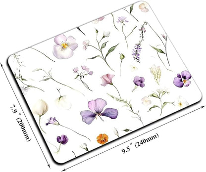 Mouse Pad, Abstract Wildflowers Flower Mouse Pads - Image 2