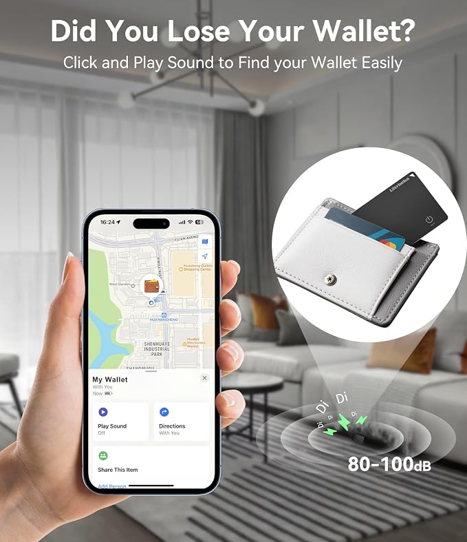 Ultrbeka Wallet Tracker Card IP68 Waterproof Rechargeable Bluetooth Tracker - Image 5