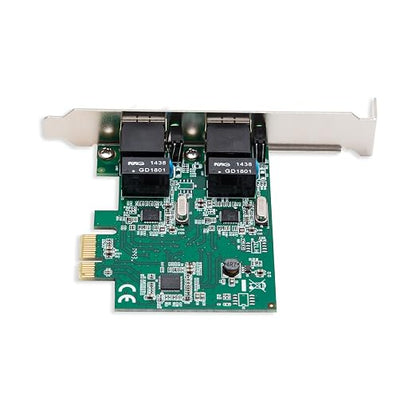 Syba Dual Port Gigabit Ethernet PCI Express 2.1 PCI-E x1 Network Adapter Card - Image 3