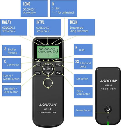 Wireless Shutter Camera Remote Intervalometer Timer Compatible - Image 7