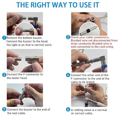 Coaxial Pocket Toner Pocket Continuity Tester, - Image 5