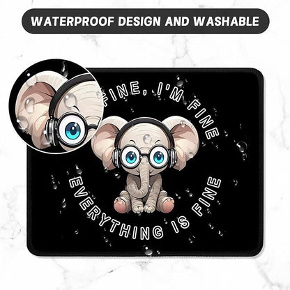 ITNRSIIET Mouse Pad with Stitched Edge Premium Textured Smooth Precise - Image 5