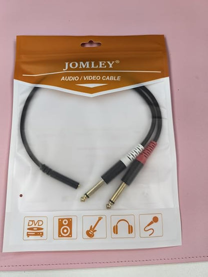 3.5mm to 1/4 Adapter Cable, 3.5mm TRS Female to Dual 1/4 inch TS Male Y - Image 7