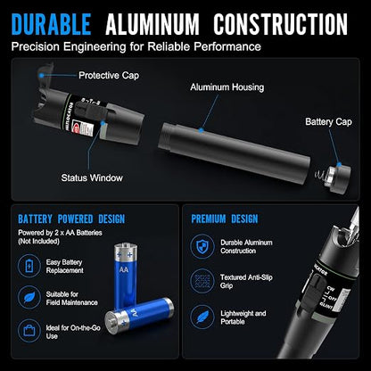 2-Pack Fiber Optic Visual Fault Locator Kit, VFL Pen Compatible - Image 3