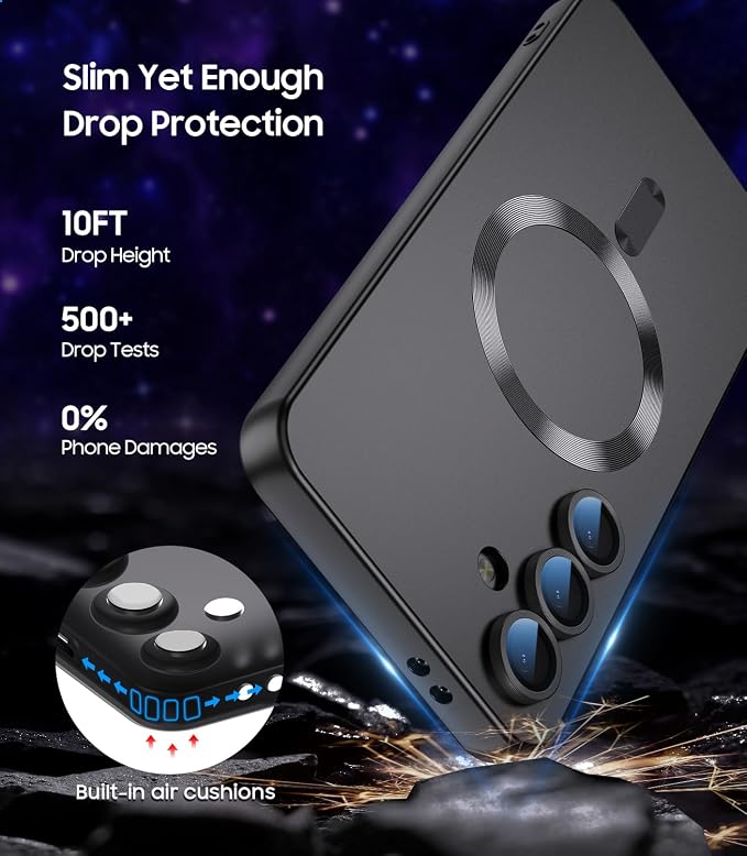 Magnetic for Samsung Galaxy S24 Plus Case Slim Soft Silicone Bumper Shockproof - Image 5