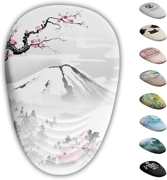 Ergonomic Mouse Pad with Wrist Support, Japanese Sakura Mouse Pad Wrist Rest by Armanza